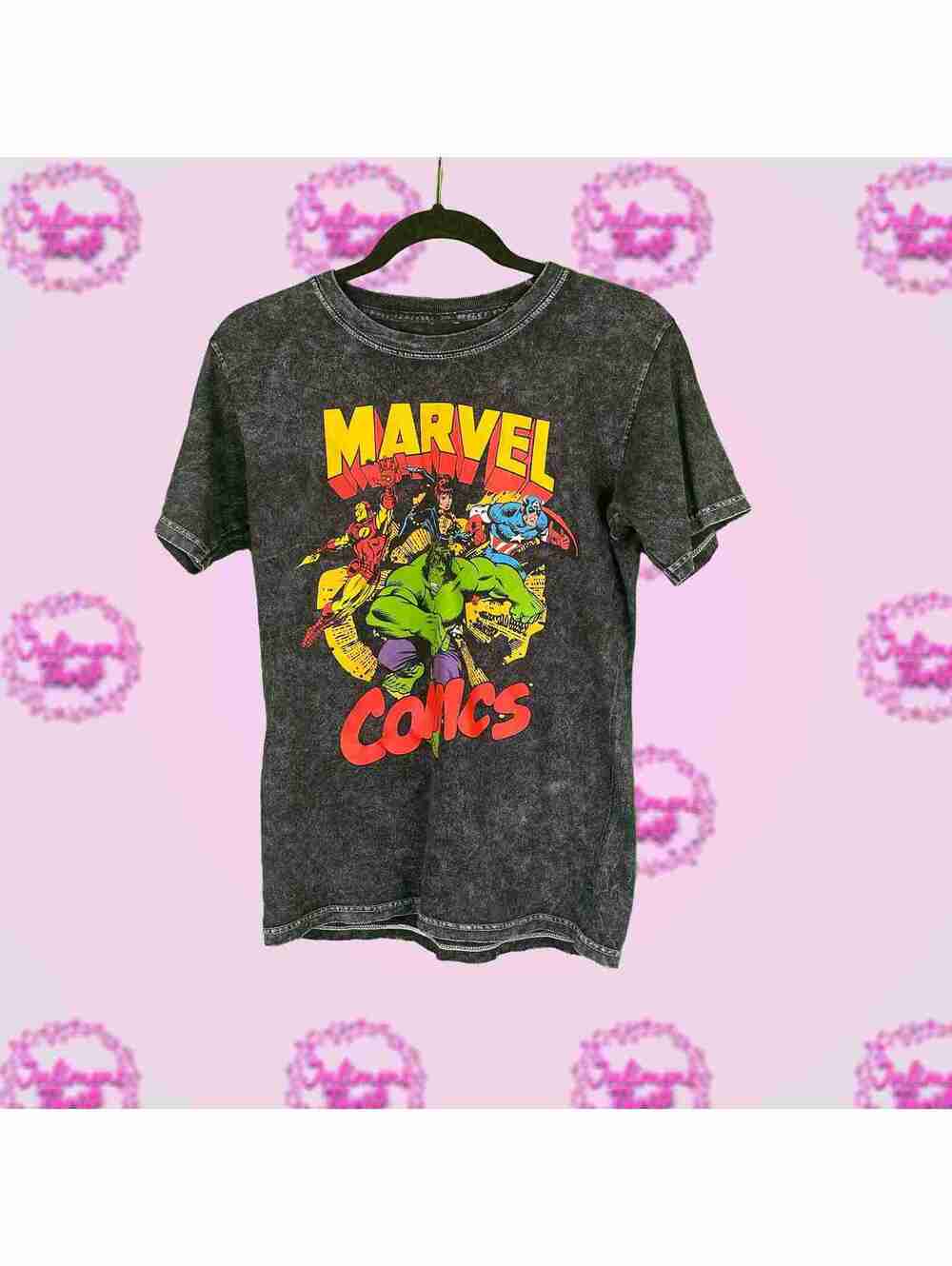 Marvel Comics Grey Wash Tee